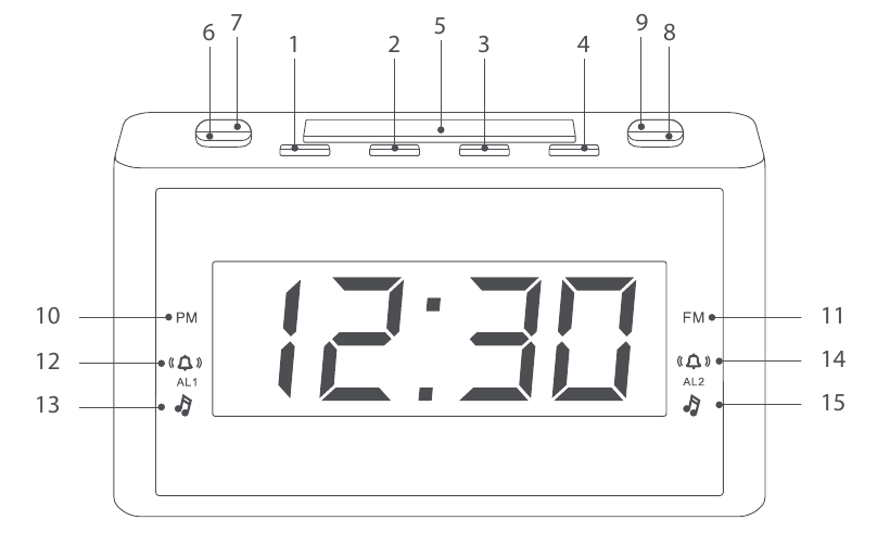 BUDDEE BD903206BK Dual Alarm Digital Clock Radio Manual ManualsLib