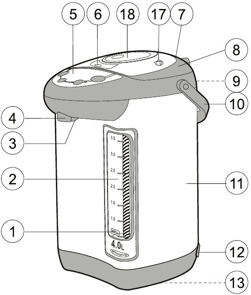 Vitek VT-1188 GY - Thermopot Manual | ManualsLib