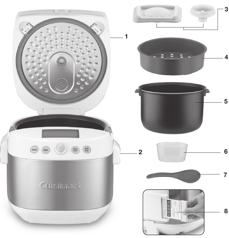 Cuisinart FRC1000 Rice and Grain Multicooker Manual ManualsLib