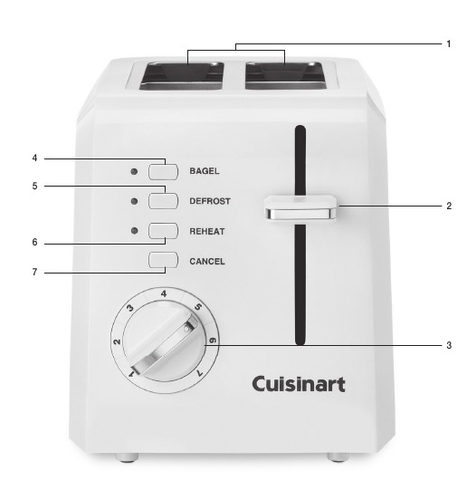 Cuisinart CPT122 Series Compact 2Slice Toaster Manual ManualsLib