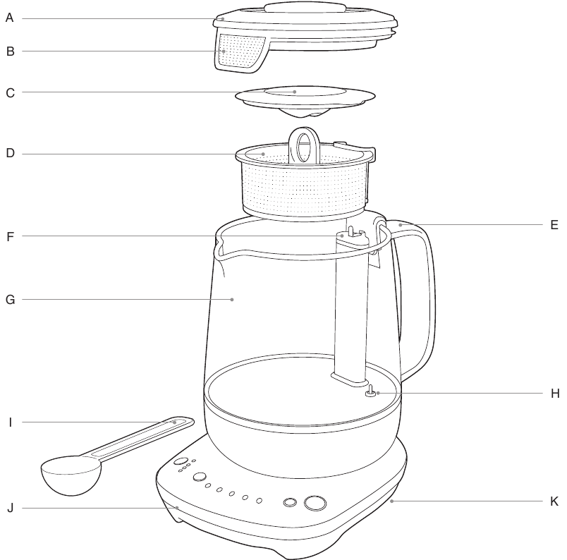 Sage the Tea Maker Compact BTM700 / STM700 Electric Teapot 1.5L