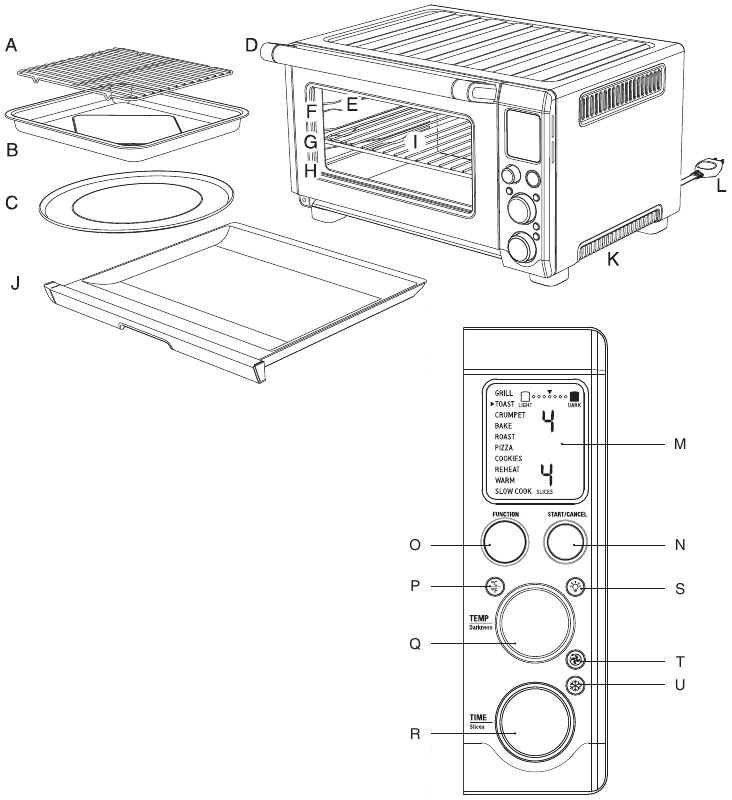 Sage the Smart Oven Pro BOV820 / SOV820 22lt Electric Oven Manual