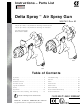 Graco Delta Spray 7031A Instructions-Parts List Manual