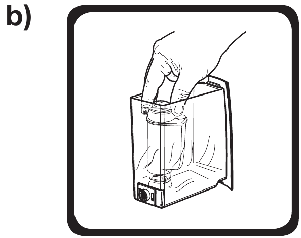 Preparing the water ilter cartridge - Step 2
