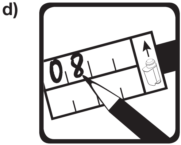 Preparing the water ilter cartridge - Step 4