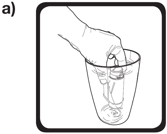 Preparing the water ilter cartridge - Step 1