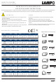 Lampo E090SGBI Instructions