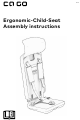 CAGO Ergonomic-Child-Seat Assembly Instructions Manual