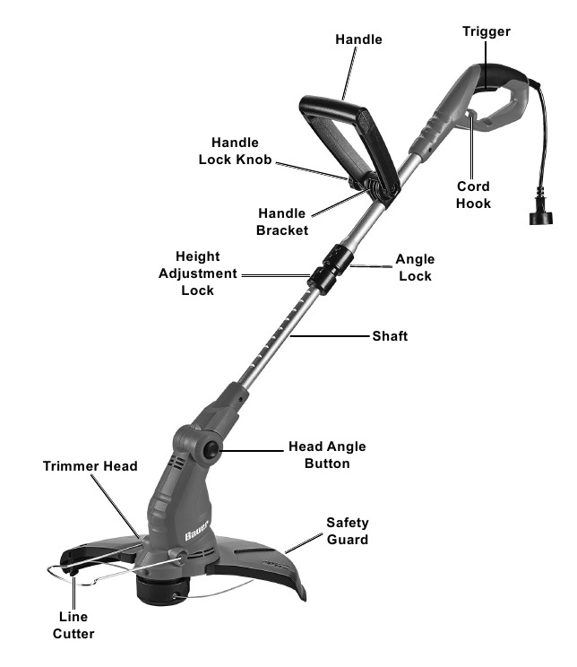 Bauer 20115EB, 57610 15 in. Electric String Trimmer Manual ManualsLib