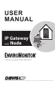DAVIS EnviroMonitor 6805 User Manual