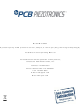 PCB Piezotronics M108A04 Installation And Operating Manual