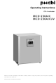 Phcbi MCO-230AIC Operating Instructions Manual