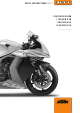 KTM 1190 RC8 R E 2015 Instructions Manual