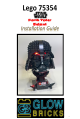 Glow Bricks Lego Star Wars Darth Vadar Helmet 75354 Installation Manual