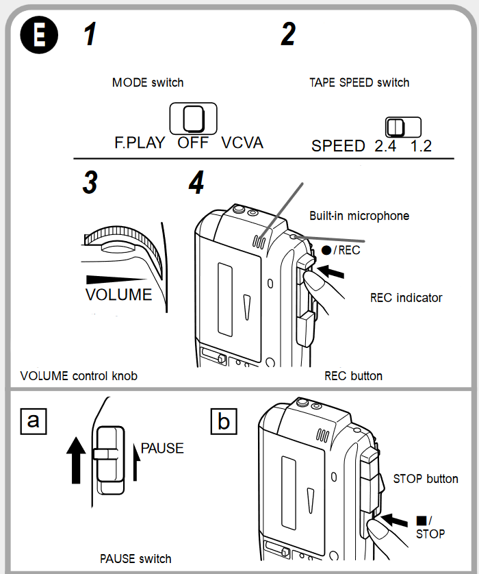 OLYMPUS Pearlcorder J500, Pearlcorder J300 Cassette Player Manual