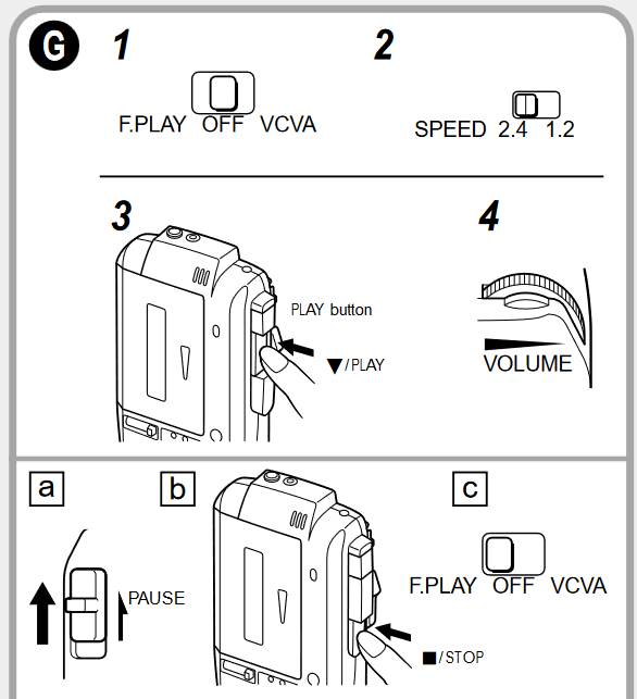 OLYMPUS Pearlcorder J500, Pearlcorder J300 Cassette Player Manual