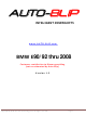 AUTO-BLiP BMW E90/92 thru 2008 Manual