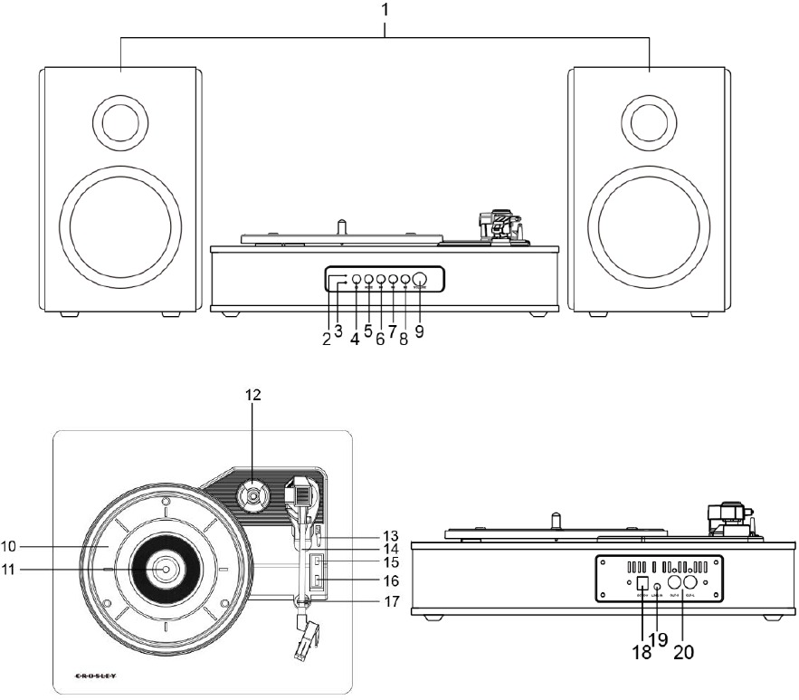 Crosley CR7020A - Alto Shelf System Manual | ManualsLib