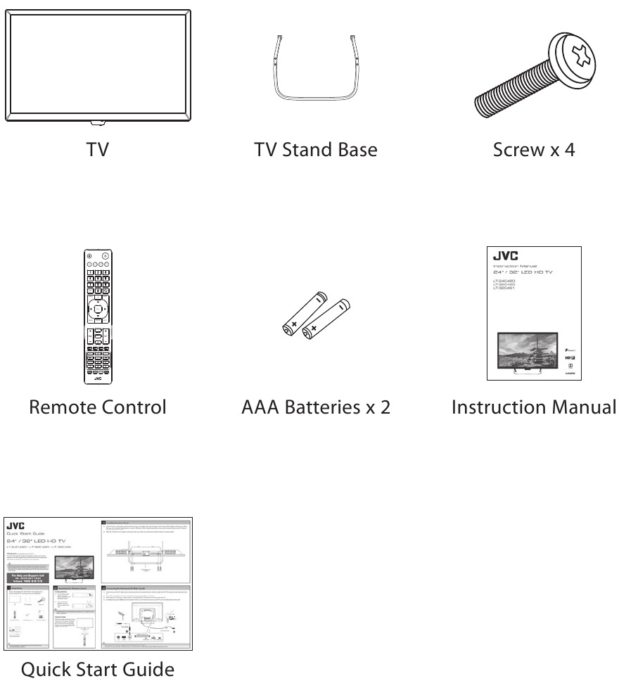 Jvc Lt C Lt C Lt C Led Hd Tv Quick Start