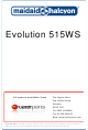 Maidaid Halcyon Evolution 515WS Installation And User Manual
