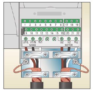 Connection procedure (shielded cables) - Step 3