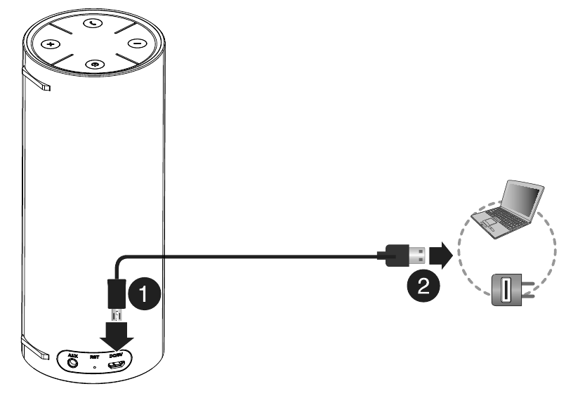 Insignia NSSPBTWAVE2, NSSPBTWAVE2XX Portable Bluetooth Speaker
