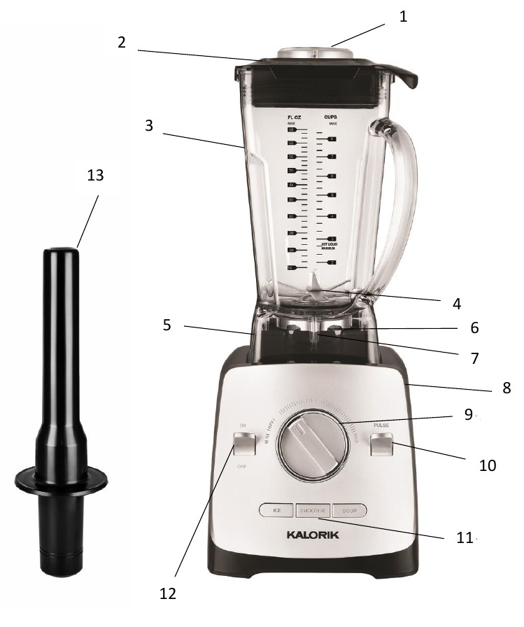 Kalorik BL 44440 HighPowered Blender Manual ManualsLib