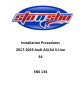 STO N SHO SNS 134 Installation Procedures Manual