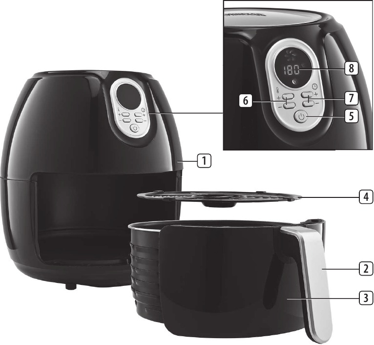 Princess Digital Aerofryer XL 01.182022.01.750 - Airfryer Manual ...