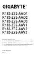 Gigabyte R183-Z92-AAV2 User Manual