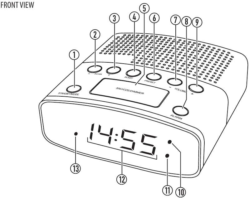 Tesco CR1401 Clock Radio Manual ManualsLib