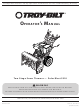 Troy-Bilt Polar Blast 3310 Operator's Manual