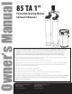 Canature WaterGroup 85TA Owner's Manual
