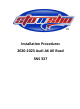 STO N SHO SNS 337 Installation Procedures Manual