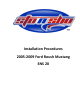 STO N SHO SNS 20 Installation Procedures Manual
