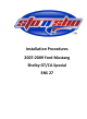 STO N SHO SNS 27 Installation Procedures Manual