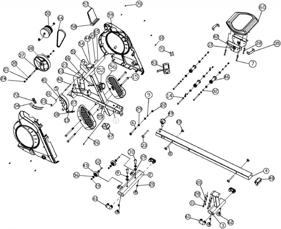 YOSUDA Rowing Machine 100 H-185 Installation Guide & Manual | ManualsLib