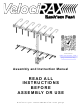 VelociRAX Rack'em Fast Assembly And Instruction Manual