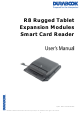 Durabook R8 Rugged Tablet Expansion Modules Smart Card Reader User Manual