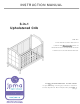 Jpma 3-in-1 Upholstered Crib Instruction Manual
