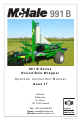 McHale 991 B Series Operator's Instruction Manual