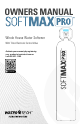 Water Tech Softmax Pro SMX10 Owner's Manual
