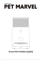 PET MARVEL Smart Pet Feeder Manual