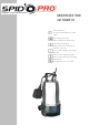DIPRA SPID'O PRO MAXINOX 500 Operating Instructions Manual