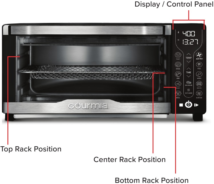 Gourmia GTF7360 DIGITAL AIR FRYER OVEN MANUAL ManualsLib