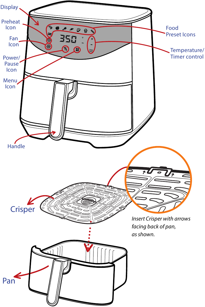 Gourmia GAF680 Air Fryer Manual ManualsLib
