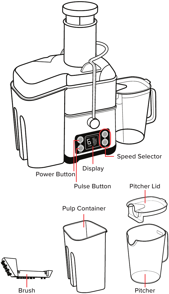 Gourmia GJ1455 Whole Fruit Extraction Juicer Manual ManualsLib