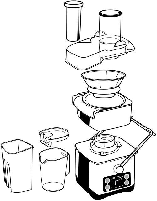 Gourmia GJ1350 Whole Fruit Extraction Juicer Manual ManualsLib