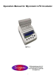 scigiene INFY-1 Operation Manual