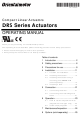 Oriental motor DRS28 Operating Manual